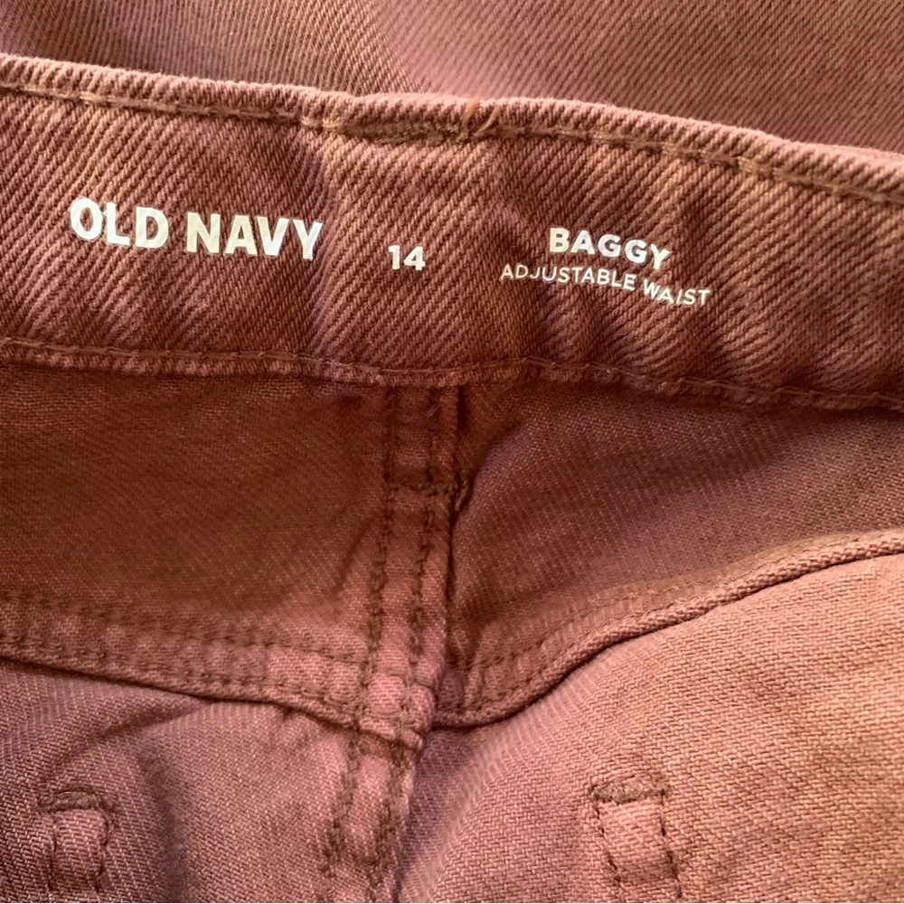 Old Navy kids baggy Brown Carpenter jeans size 14